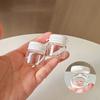 3/6/10Pcs Cosmetic Jars Travel Glass Containers Clear Buttercream Bottles With Lids & Inner Plug Mini Refillable Boxes