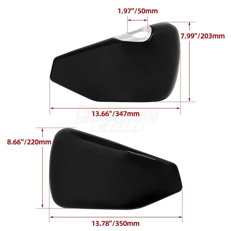 Motorcycle Black Battery Fairing Cover Left Right Protection Cover Accessories For Harley Sportster 883 1200 XL 2014-up