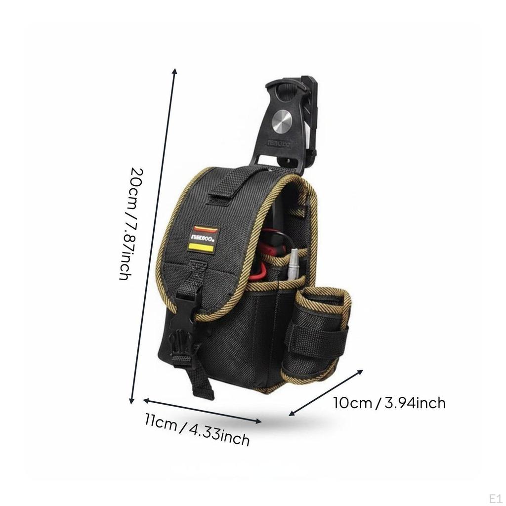 Rotating Tool Pouch Quick Release Electrician Bag Portable Utility Belt for Electricians,
