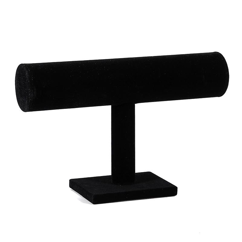 

Jewelry Display Rack One Layer Jewelry Storage Rack For Bracelets Watches Necklaces T-Bar Bracelet Display Racks чёрный