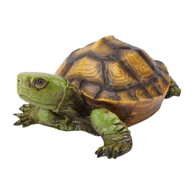 Floating Resin Tortoise Figurine Pond Statue Outdoor Accessories Float Tortoise Funny Craft for Garden Park Pool Pond