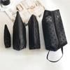 Wave Point Transparent Cosmetic Bag Zipper Love Heart Mesh Makeup Bag Fashion   Travel