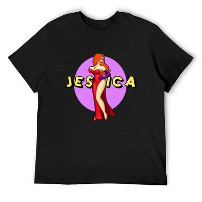Jessica Rabbit T-Shirt Aesthetic Clothes Funny Gifts Boys Whites Men's Cotton T-shirt