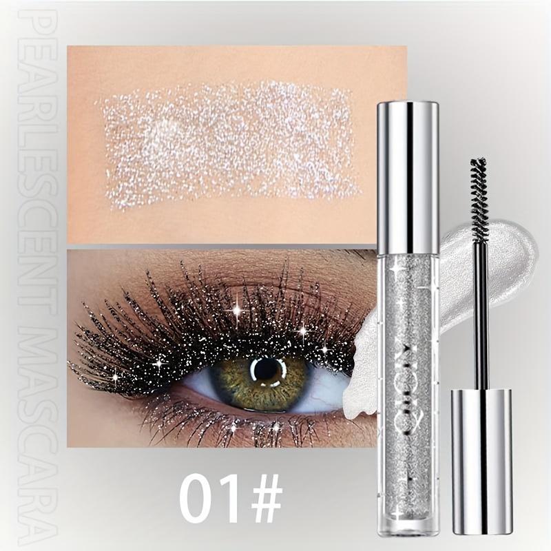 Glitzer-Mascara, lang anhaltendes, schimmerndes Augen-Make-up, wasserfeste Mascara, Diamant-Mascara für alle Hauttypen, verlängernde und schwungvolle Wimperntusche