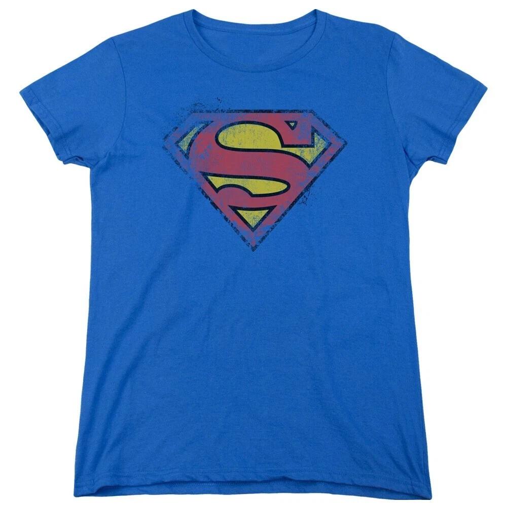 Superman  Destroyed Logo  Women s T-Shirt XL