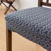 Anti-Slip Buckle Dining Chair Cover Stretch Jacquard Seat Cover Chair Seat Cover  Chair Protection
