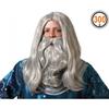 Perruque Barbe Grise Magicien Sorcier