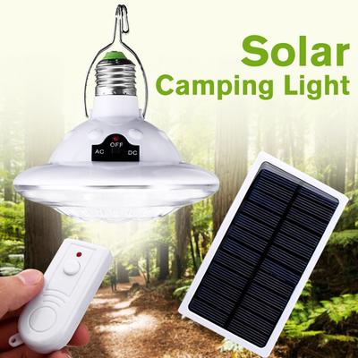 20W New 22 LED Solar Powered Yard Tent Light Outdoor Camping Hanging Lamp with Remote Control Pure White Solar Panel