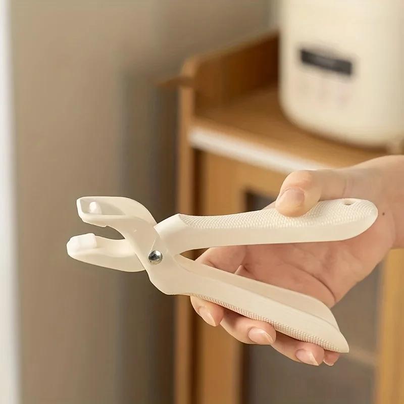 

Household Kitchen Anti-scalding Bowl Clip Silicone Clip Plate Anti-slip Plate Clip Steamer Steam Dish Clip Bowl Clip Artifact бежевый