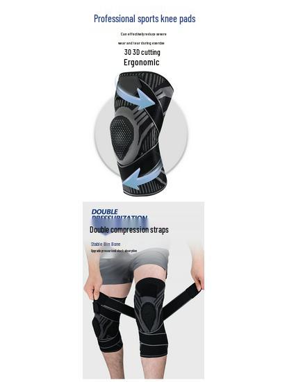 Knee Support Compression Pads for Outdoor Sports: Shock-Absorbing, Breathable, Anti-Collision for Basketball, Cycling, Running, Mountaineering
