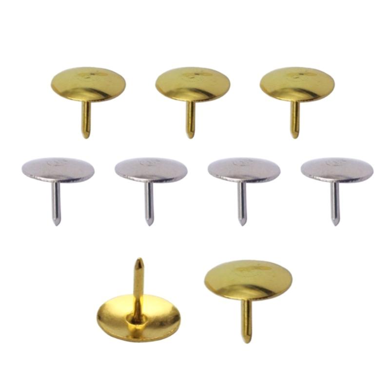 100Pcs Colors Push Pins Colorful Decorative Thumb Tacks Roundness Head Push Pins