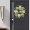 Front Door Wreath Hydrangea Flower Blossom Wreaths for Decor Housewarming