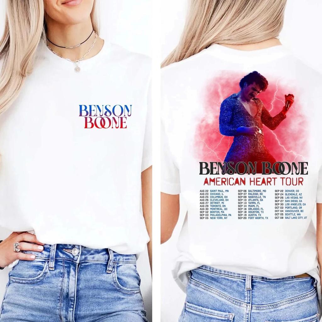Benson Boone American Heart Tour Shirt Benson Boone T-shirt