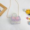 Childish Adorable Princess Bag - Girl's Handbag with Money Compartment and Accessories - Bow Crossbody Bag