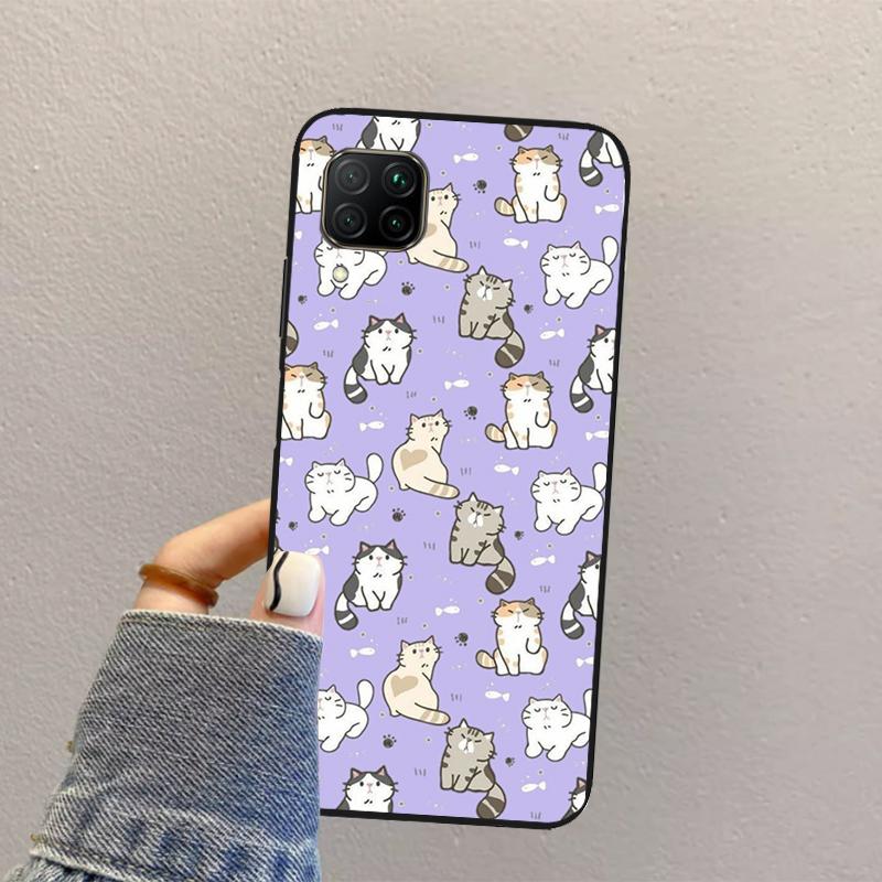 Funny Cat Collage For Huawei Nova 12s 12i 11i 8i 7i Y73 Y70 Y90 Y60 Y72 Y61 Y91 9 10 SE P30 Pro P40 Lite Case