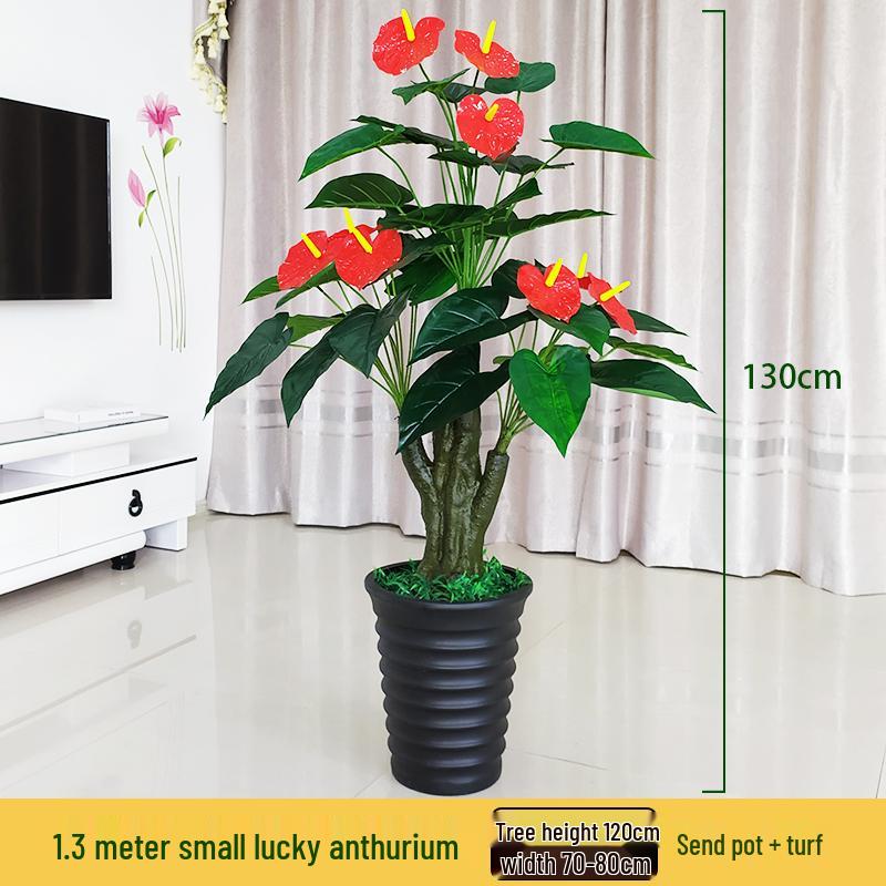 Large Artificial Money Tree Decorative Indoor Plant - Fake Green Bonsai for Living Room Floor