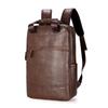 Li Shen Men's PU Leather Laptop Backpack
