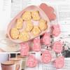 Easter Cookie Cutters Set, 8 Pcs Cookie Cutter With Plunger Stamps, 3D Cookie Stamps For Easter Biscuit Snacks Cheese Baking