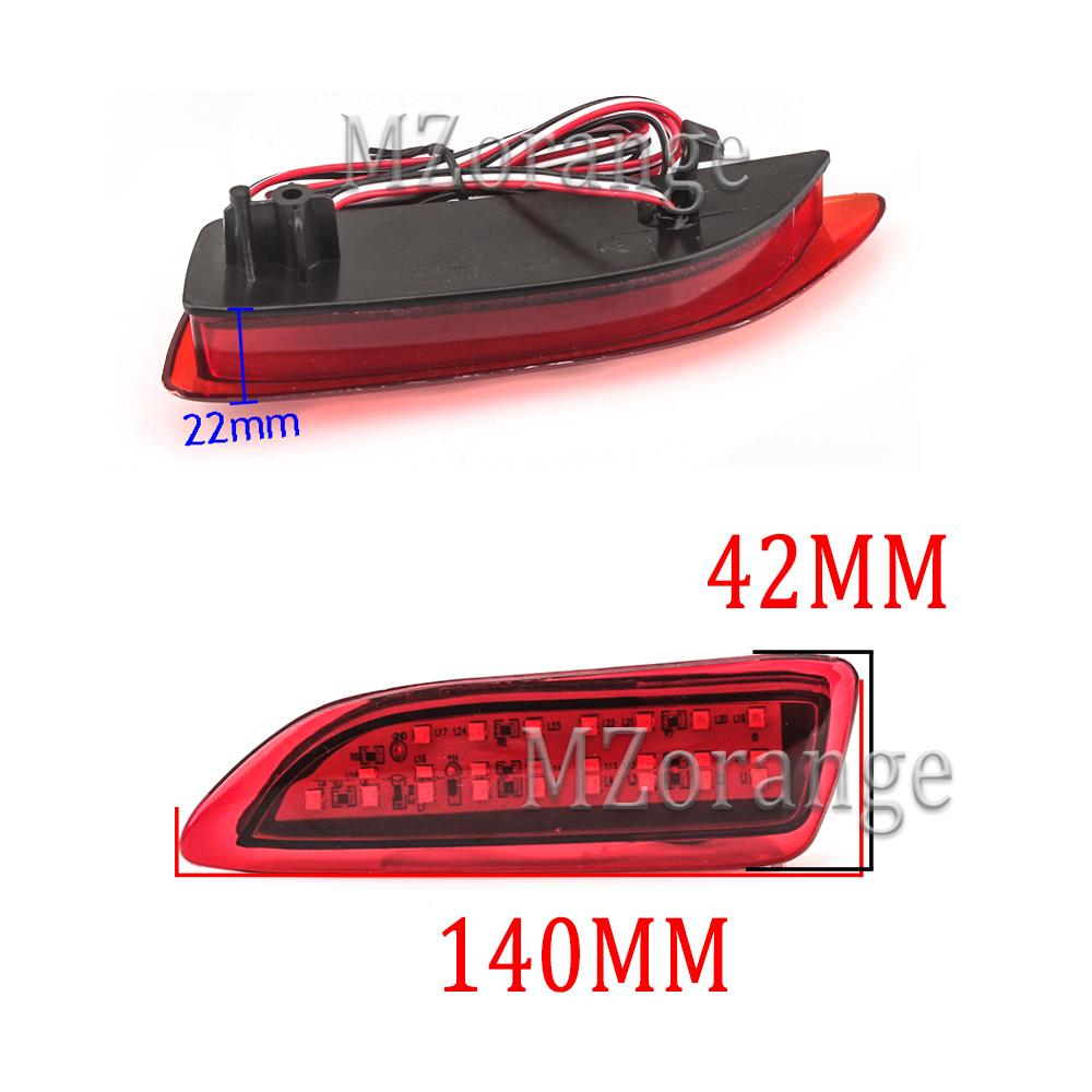 LED Reflector Rear Back Tail For Toyota Corolla/For Lexus CT200h Bumper Brake Stop Running Light Fog Lamp Car Accessories