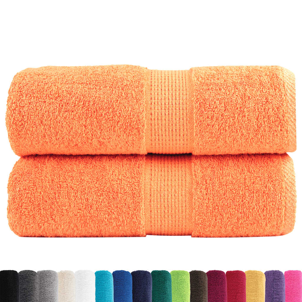 Premium Washcloths SOLUND 2 pcs Orange 30 x 30 cm 600 g m²