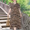 Elegant Women's Summer Dress Plus Size Short Sleeve Casual Loose Long Dresses Vintage Clothes