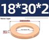 Pure Red Copper Gasket Sealing Ring for Marine Instruments, Metal Flat Washer M3-M60mm