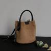 Retro Suede Bucket Bag, Female Versatile Commuting Small Bag, Shoulder Crossbody Small Tote Bag