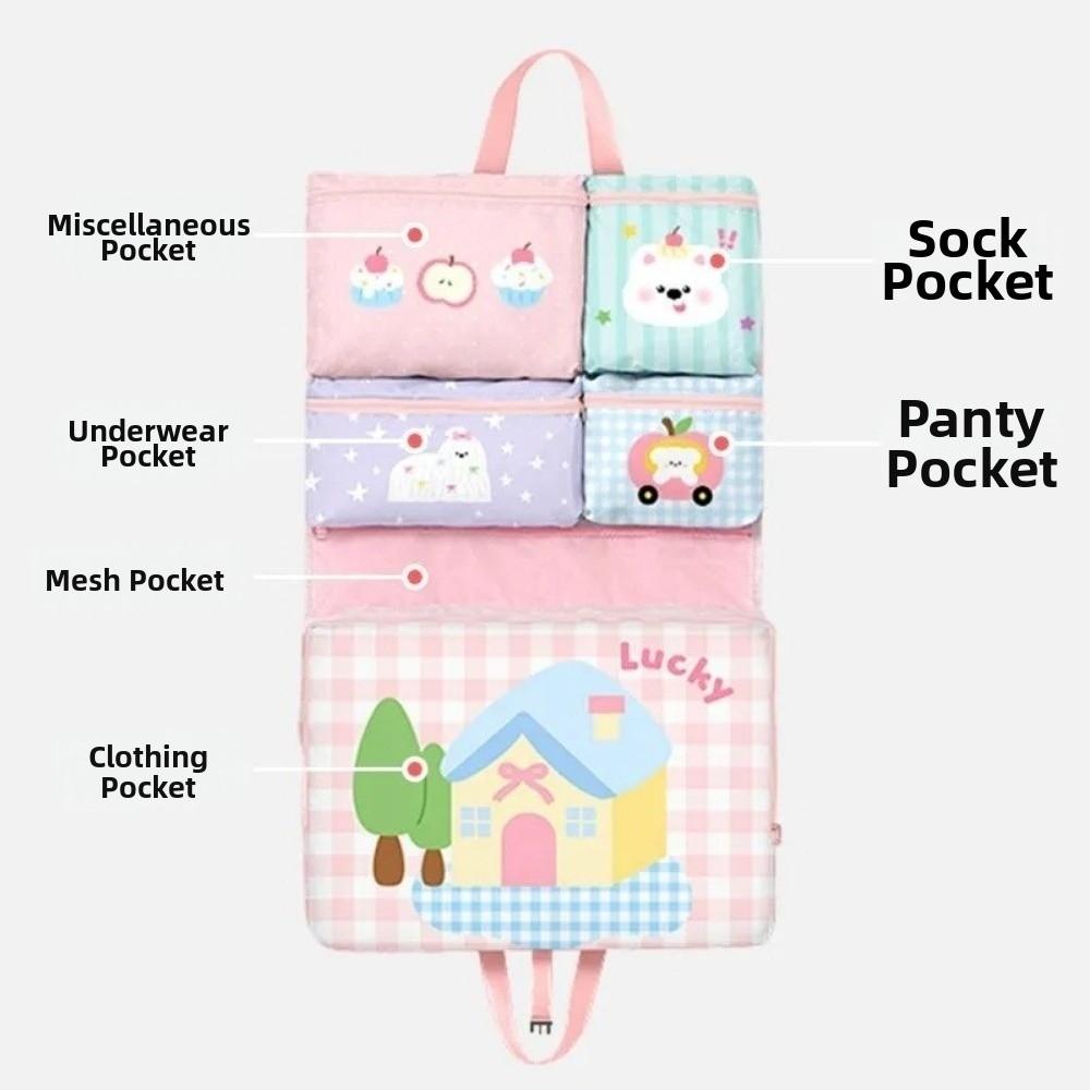Foldable Design 7in1 Travel Handbag Washable Clothes Packing Cube  Clothing Organizer