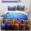 3pcs Duvet Cover Set (1*Duvet Cover + 2*Pillowcase, Without Core), Five Nights At Freddy's Print Soft All‑Season Bedding Set, Home Bedroom Decor Gift