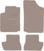 Beige Velours-Fußmatten für: Citroen C3 Pluriel Cabrio (2003-2010)