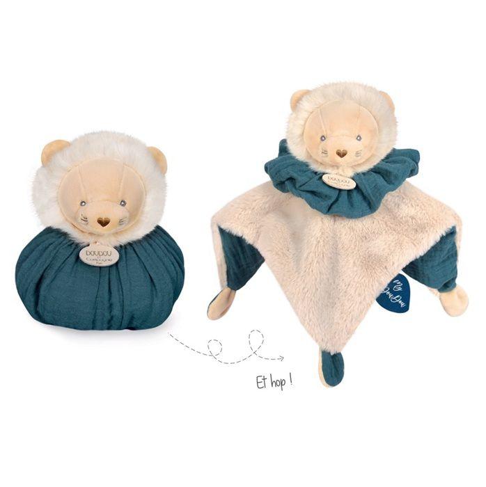 Doudou et compagnie | doudou boule 3 en 1 lion