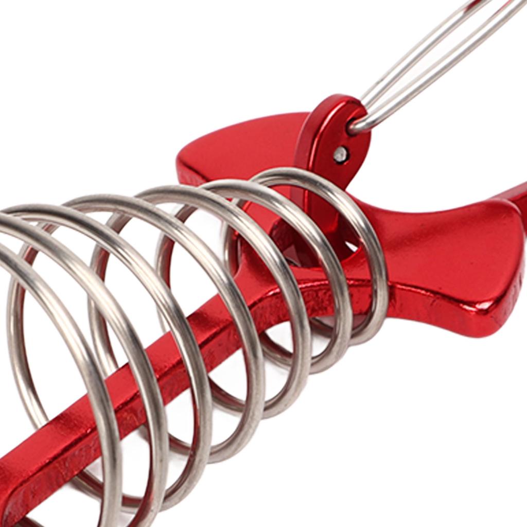 5 PCS Fishbone Deck Anchor Pegs Tent Awning Spring Hook Adjustable Wind Rope Fixing Buckle Deck Hook