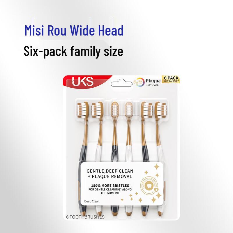 UKS Soft Bristle Wide Head Family Toothbrush