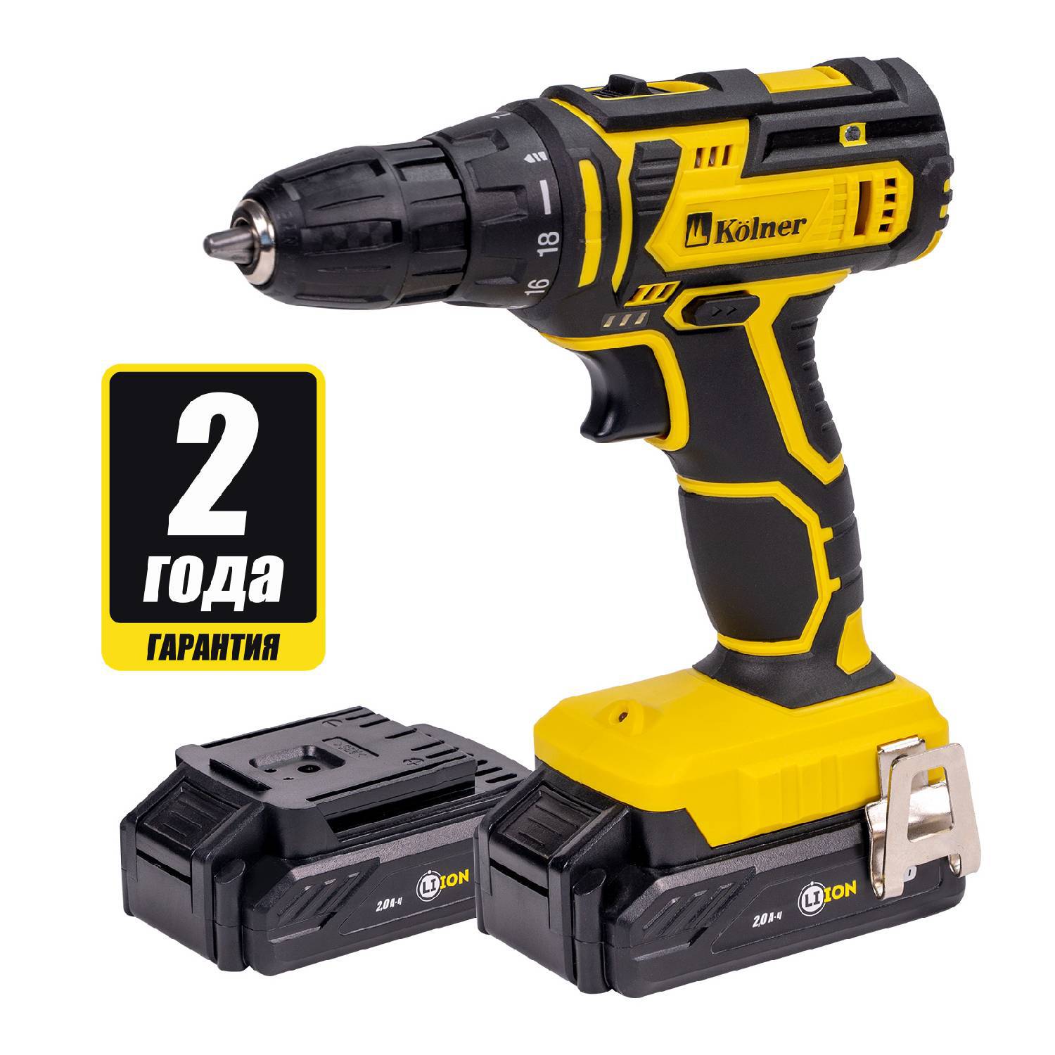 

Аккумуляторная дрель-шуруповерт Kolner Kcd 16-2l