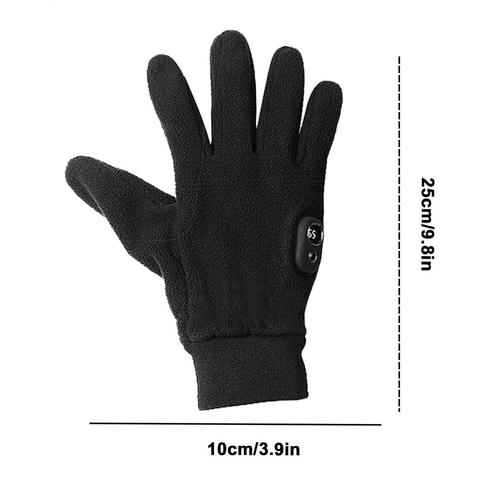 Electric Heated Gloves Rapid Heating Motorcycle Gloves with Digital Display Washable Windproof Touchscreen Gloves