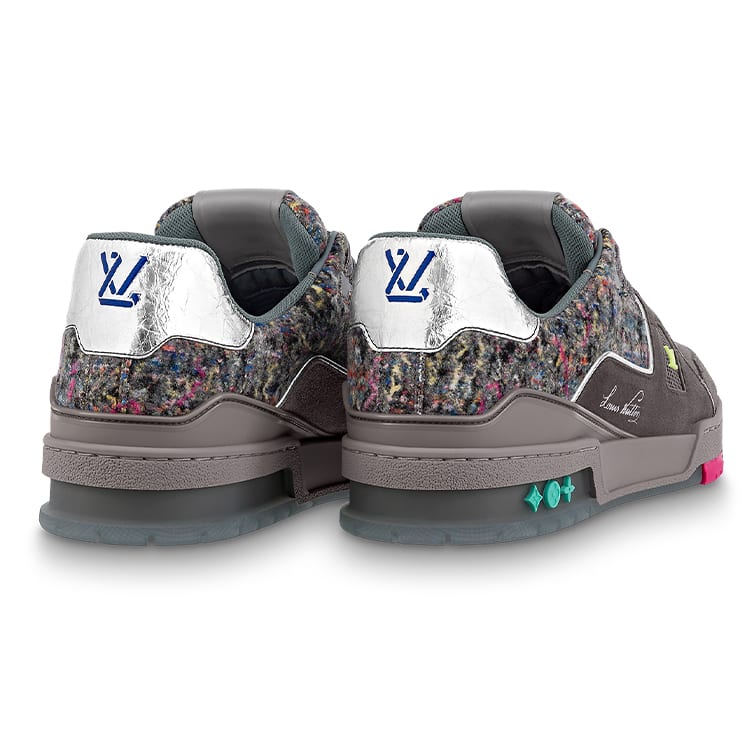 Louis Vuitton Lv Trainers 'Grey With Colorful Mesh' 1A998B