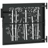Garden Gate 85 X 100 Cm Powder Coated Steel Black