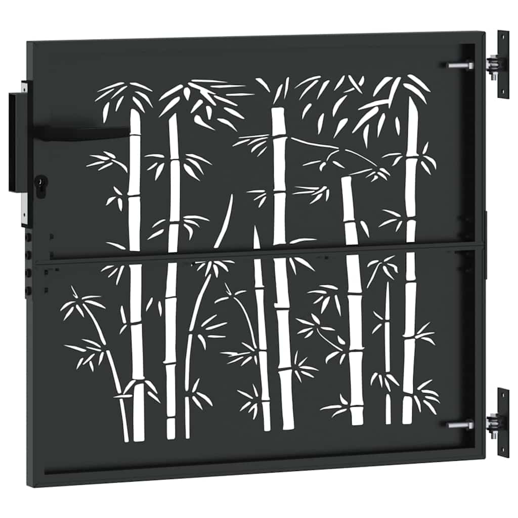 Garden Gate 85 X 100 Cm Powder Coated Steel Black