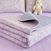 Thickened Quilted Bedspread for Single Double Bed Floral Soft Breathable Summer Quilt Machine Washable Dust-proof Bed Cover Set