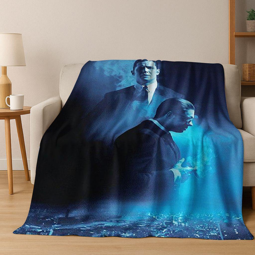 3D Tom Hardy Art Actor Star Flannel Blanket,Cozy Soft Throw Blanket for Home Bedroom Bed Sofa Picnic Office Cover Kids Gift