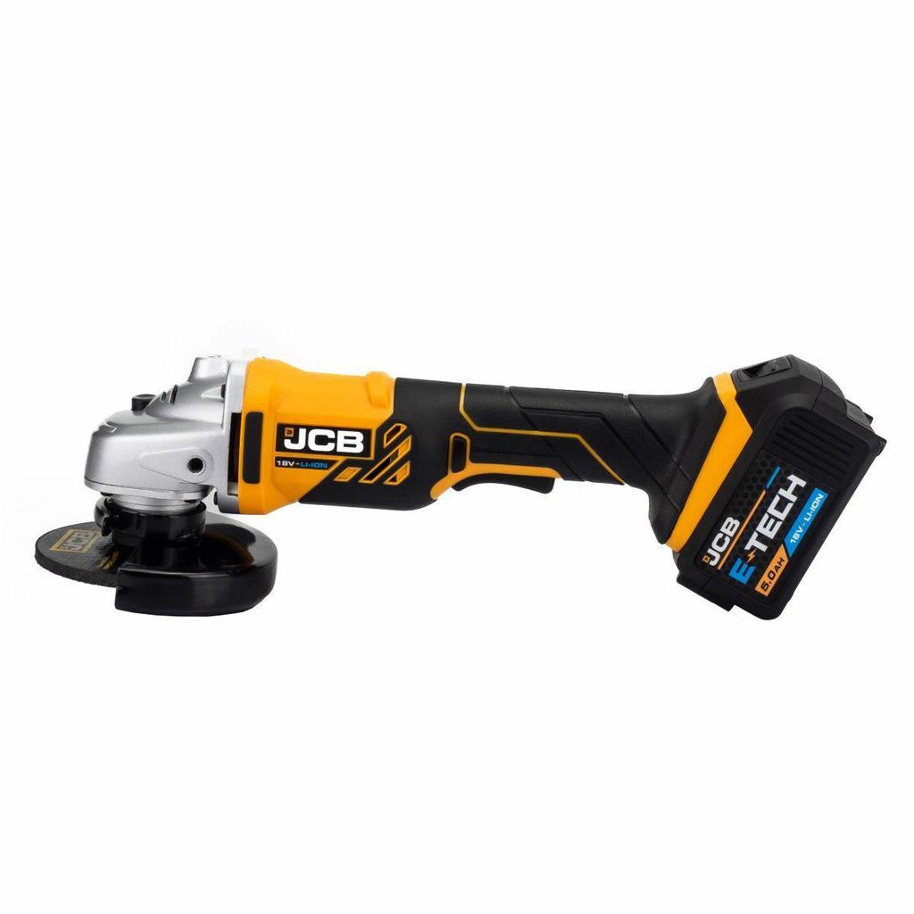 115mm 18V 4.5" Angle Grinder + Bag + 2 x 5Ah Batteries