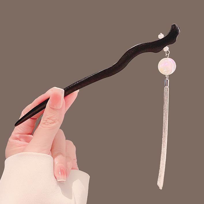 

Китайская заколка-кисть «Четыре сезона»: Ханьфу в древнем стиле с пресным жемчугом и классическим ципао из Цзяннаня, аксессуар для волос