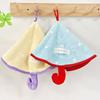 Coral Fleece Small Umbrella Hand Towel Hanging Type Cute Point Thickened Bathroom Water Absorption Quick Drying Towel Hand Towel