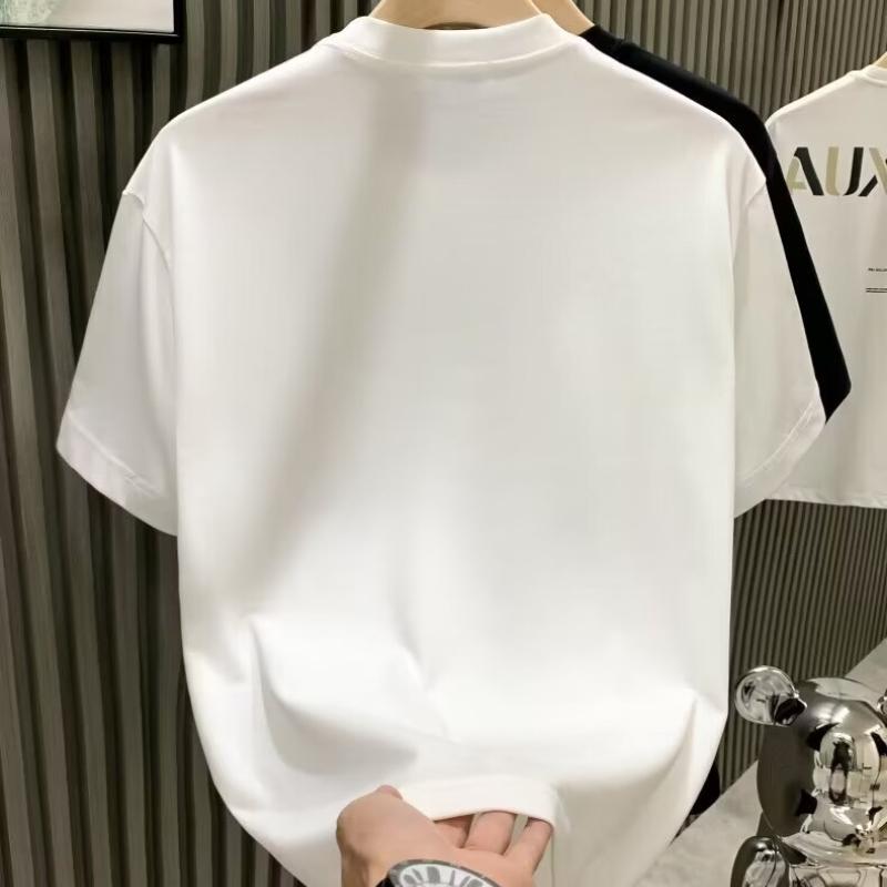 Starry Sky Short Sleeved Men's T-shirt Casual Men's Summer American Loose Simple Short Sleeved Trendy Versatile Top