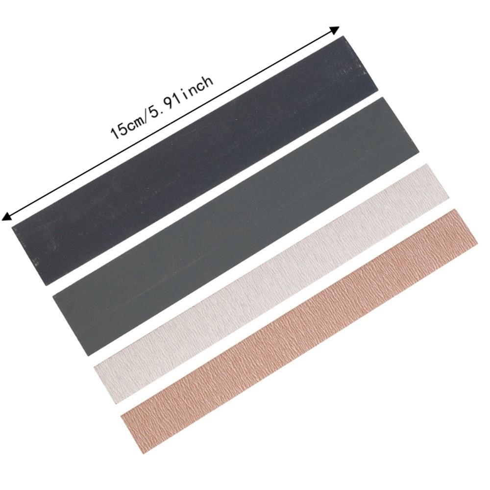 4PCS 15CM(5.91in) Length Fret Sanding Tool Sandpaper Color Luthier Sanding Tool For Guitarists