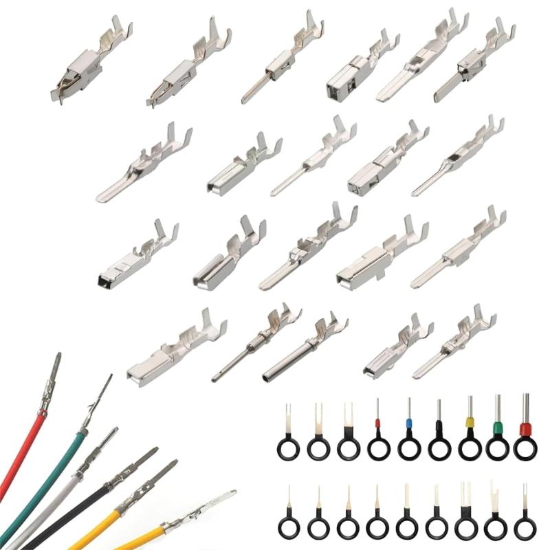 Professional 340pcs Car Wire Connector Set Metal Terminals with Male Female crimps Pins Essential Auto Wire Terminals set