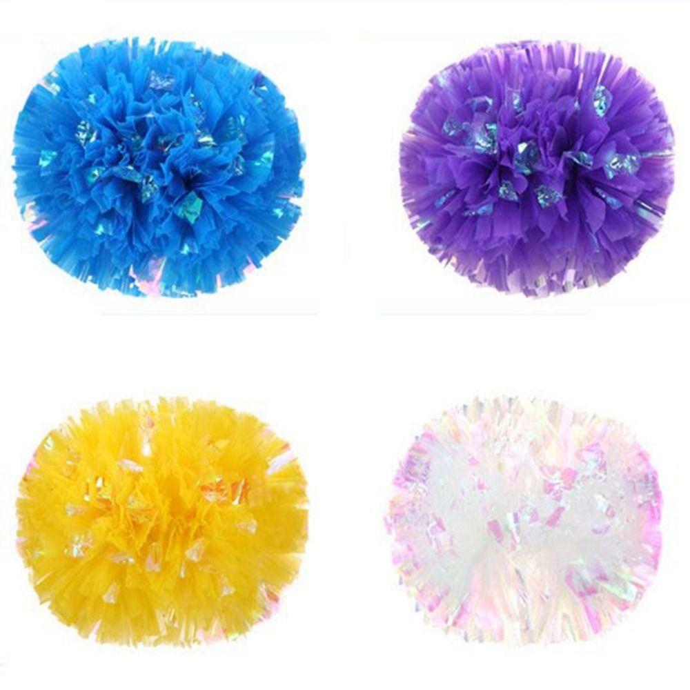 25cm Cheap Practical Pompoms 9 Colors Cheerleading Cheering Sports Cheerleading