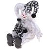 Colorful Ceramic Clown Statue Decorative Clown Figurine Doll For Christmas Carnival Party Ornament Display Accessory