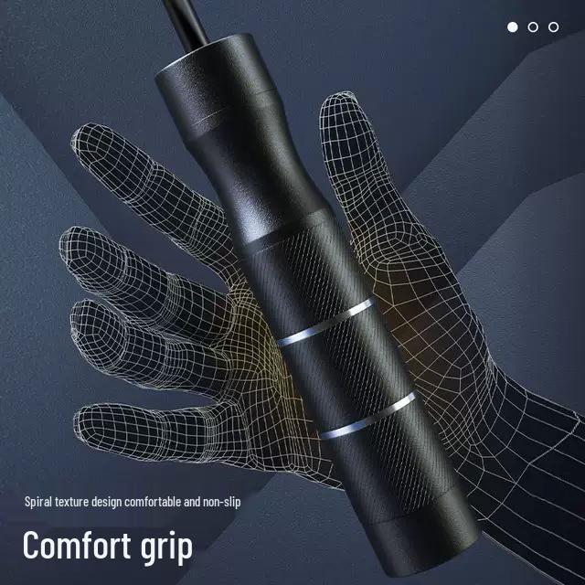 Heavy Weighted Jump Rope with Non-Slip Handle, 9mm Thick, Customizable Colors & Logo, Fitness Essential.