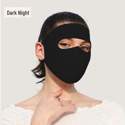 Nahtlose UV-Schutz-Gesichtsmaske aus Eis-Seide